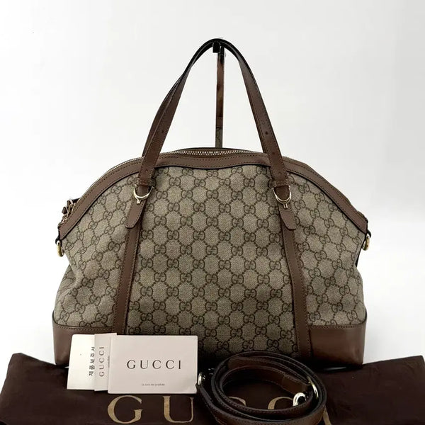 [BUNJANG] Gucci Brown PVC Shoulder Bag 309614 / 구찌 브라운 PVC 숄더백 309614
