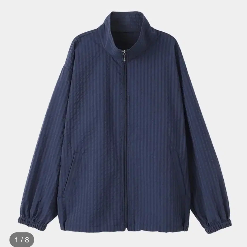 [BUNJANG] Homly Seersucker Jacket Navy / [2] 홈리(homly) 시어서커 자켓 네이비