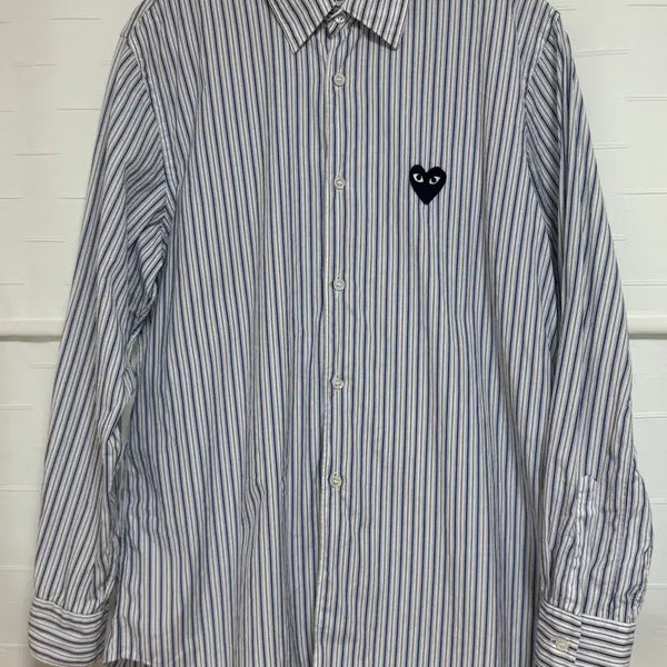 [BUNJANG] Comme des Garçons Striped Check Shirt M / 꼼데가르송 스트라이프 체크셔츠 M