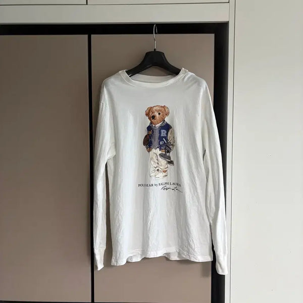 [BUNJANG] Polo Ralph Lauren Polo Bear Long Sleeve T-Shirt / 폴로 랄프로렌 폴로 베어 긴팔 티셔츠