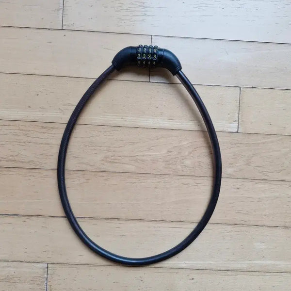 [BUNJANG] 4-Digit Combination Cable Lock for Bicycles / 4자리 비밀번호 자전거 케이블 자물쇠