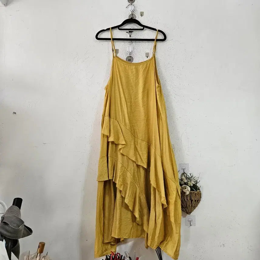 [BUNJANG] Yellow Tiered Dress / 노란색 캉캉 원피스