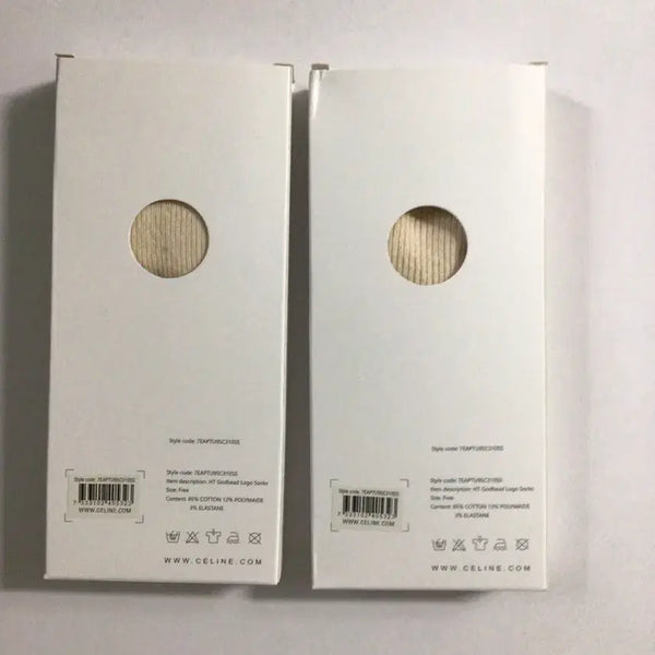 [BUNJANG] Celine Socks Beige 2-Pair Set / 셀린느 삭스 베이지 2족 세트