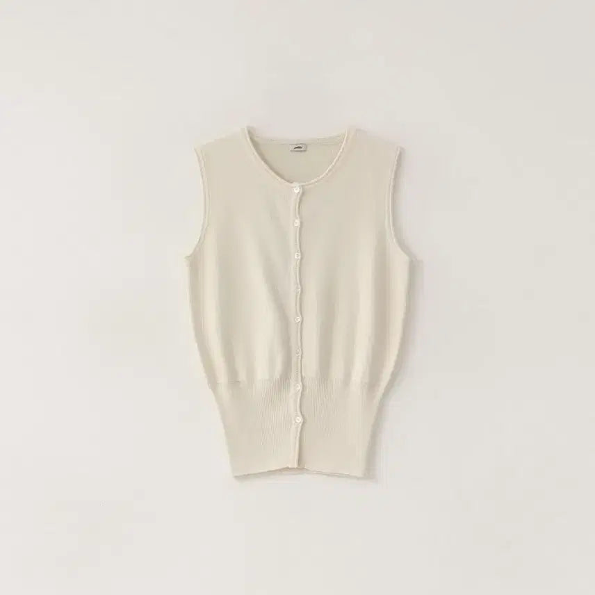 [BUNJANG] Pebble M Double Button Vest Ivory / 페블엠 더블 버튼 베스트