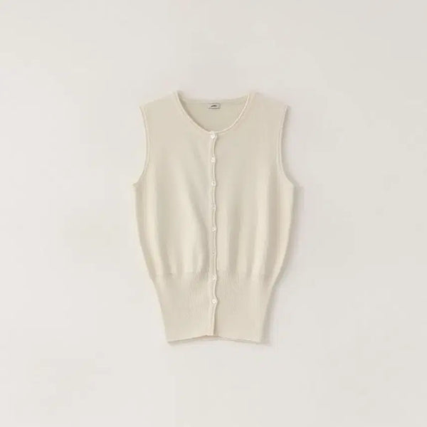 [BUNJANG] Pebble M Double Button Vest Ivory / 페블엠 더블 버튼 베스트