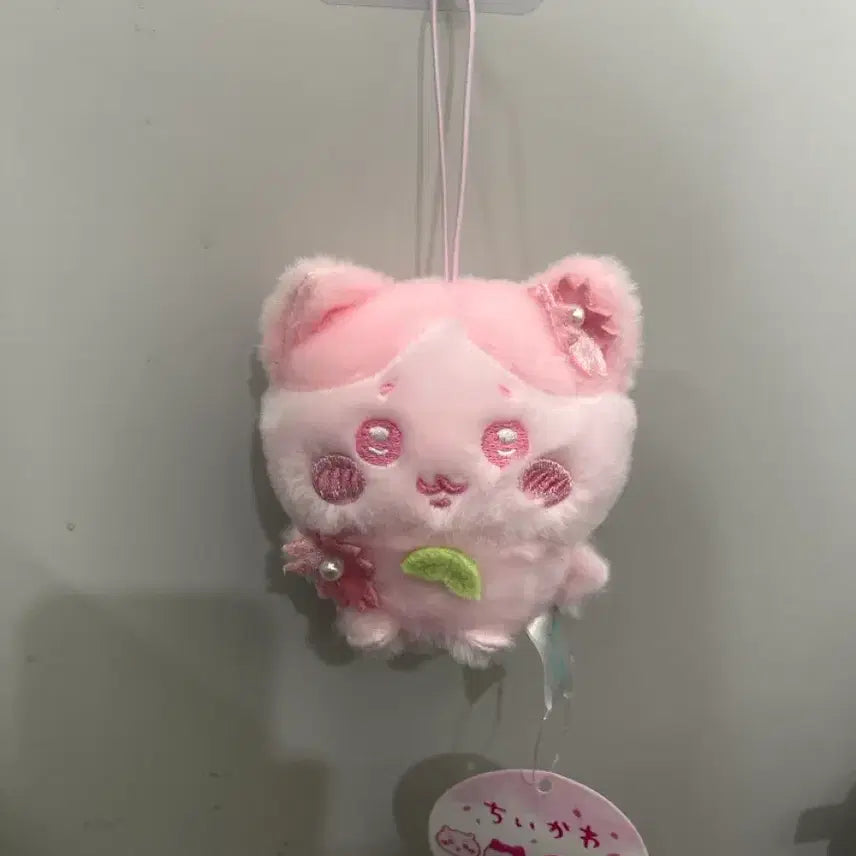 [BUNJANG] Chiikawa Cherry Blossom Hachiware Doll Charm / 치이카와 벚꽃 하치와레 인형키링