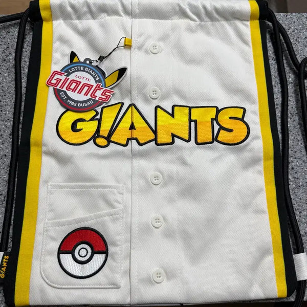 [BUNJANG] Lotte Giants Pikachu Gym Sack / 롯데자이언츠 피카츄 짐쌕