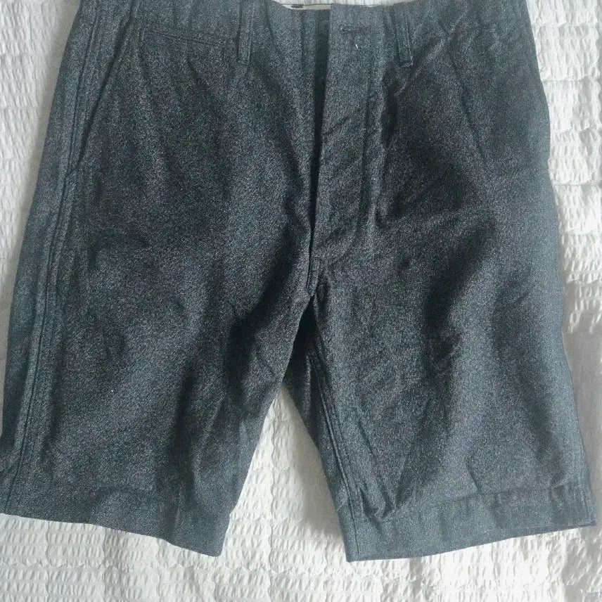 [BUNJANG] Cushman Salt & Pepper Chambray Shorts Size 32 / 쿠쉬맨 cushman 블랙 솔트앤페퍼 샴브레이 쇼츠  32