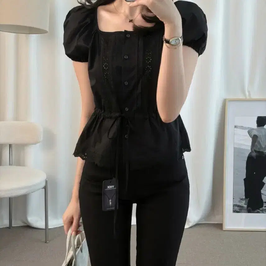 [BUNJANG] Leshour Megan Cotton Blouse / 르쇼어 메건 코튼 블라우스
