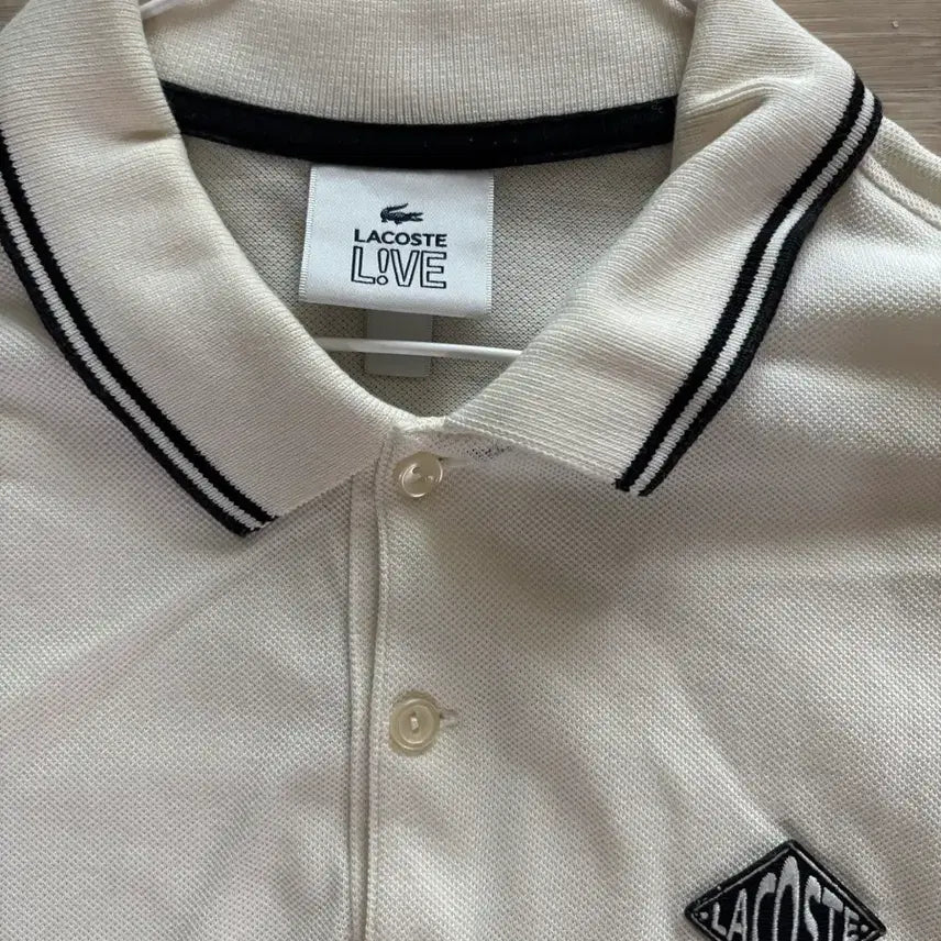 [BUNJANG] Lacoste Live Polo Shirt Ivory / 라코스테 라이브 카라티 아이보리