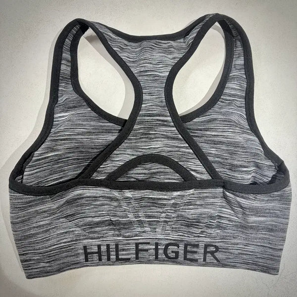 [BUNJANG] Tommy Hilfiger Melange Grey Sports Bra - Medium (New) / 타미힐피거 브라탑(새상품)