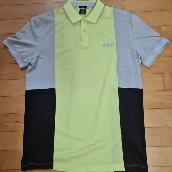 [BUNJANG] BOSS Men's Color Block Short Sleeve Polo Shirt - L / *BOSS 보스 남성 카라 반팔 티셔츠 L 사이즈*