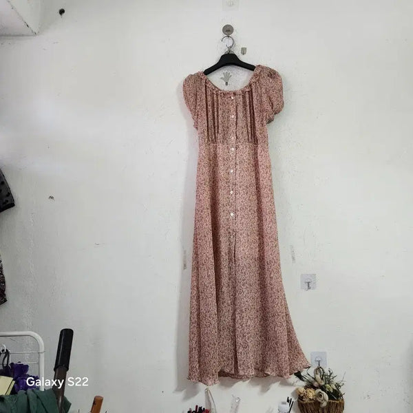 [BUNJANG] Floral Pattern Long Dress / 플로럴 패턴 롱 원피스