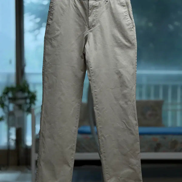 [BUNJANG] RIZNWLLW Authentic Supima 265 Regular Straight Chino Pants Khaki / 라이즈앤빌로우 [AUTHENTIC] 어센틱 수피마 265 레귤러 스트레이트 치노팬츠 KHAKI
