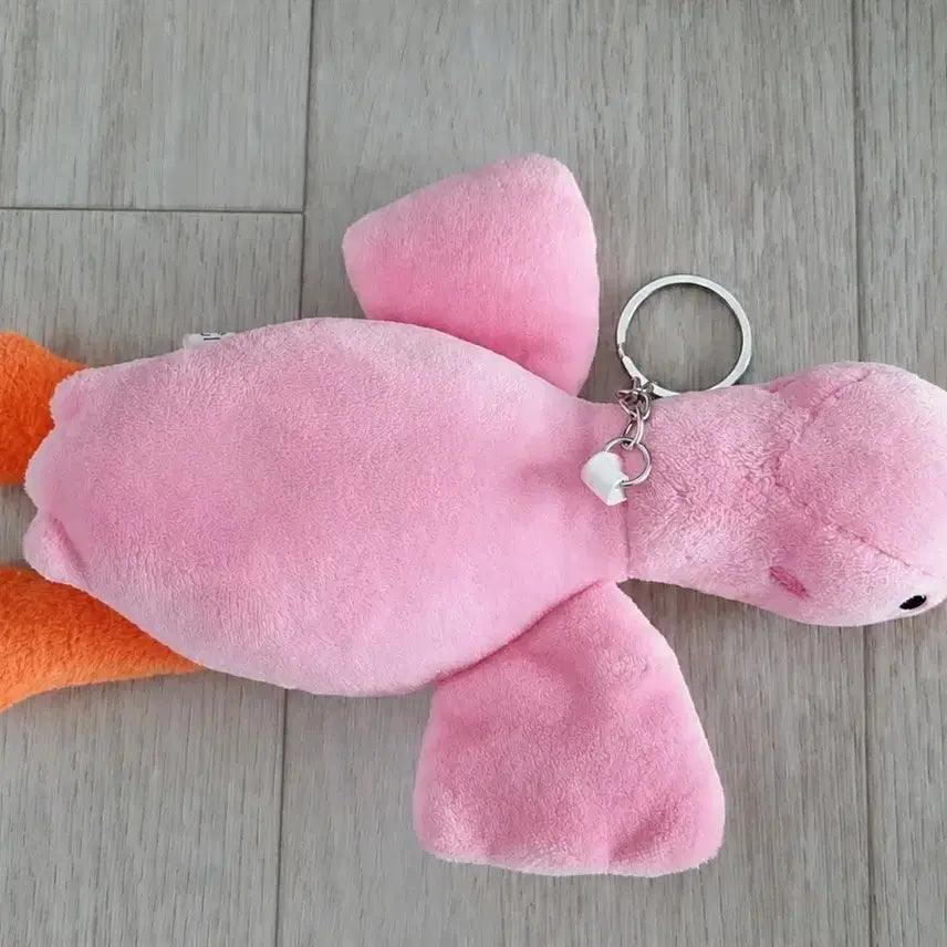[BUNJANG] Pink Duck Plush Charm / (새상품)핑크 오리 인형 키링