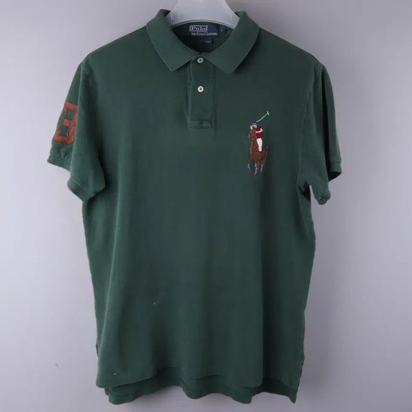 [BUNJANG] Polo Ralph Lauren Big Pony Polo T-Shirt Green (L) / 폴로 랄프로렌 빅포니 PK 카라 반팔 티셔츠 그린 (L)