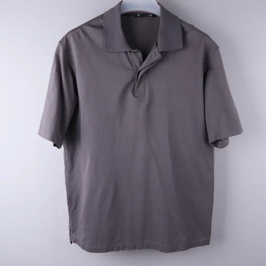 [BUNJANG] Uniqlo x Jil Sander Relaxed Fit Polo Shirt - Grey (L) / 유니클로 j 질샌더 릴랙스핏 폴로 셔츠 반팔 그레이 (L)