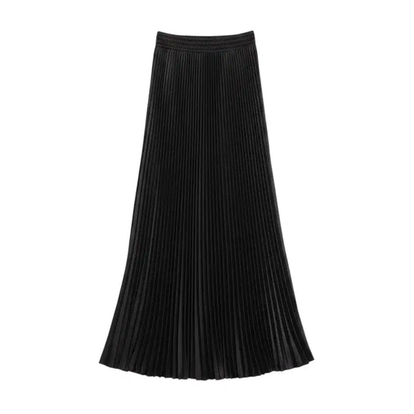 [BUNJANG] Women's Simple Pleated Banding Skirt - Black / 여성F/ 심플리 플리츠 밴딩스커트BK