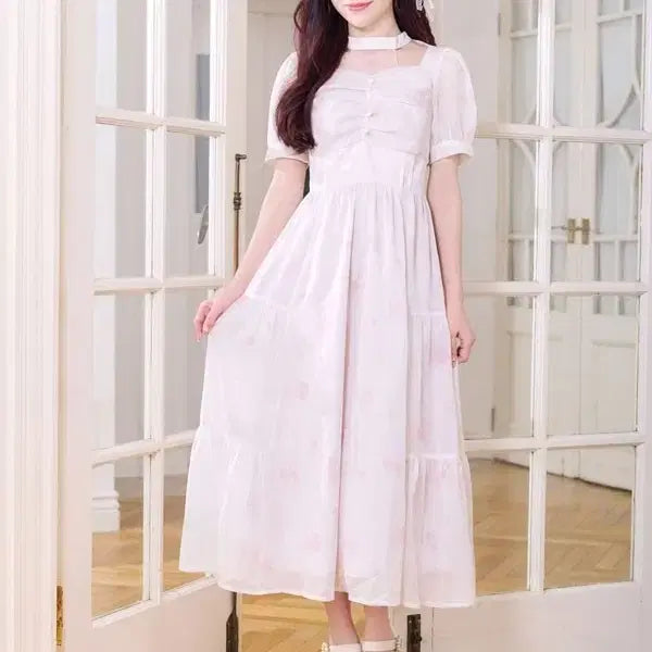 [BUNJANG] Evelyn Long Dress Pink / 에블린 evelyn 롱원피스 핑크 판매합니다