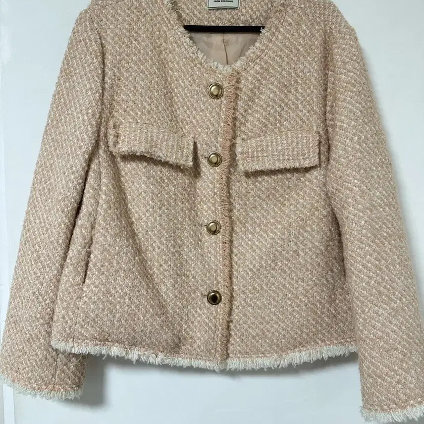 [BUNJANG] FromBeginning Tweed Jacket Beige / 프롬비기닝 트위드 자켓