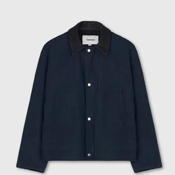 [BUNJANG] Tonnywack Leather Collar Work Jacket Navy / L)토니웩 레더카라 워크자켓 네이비