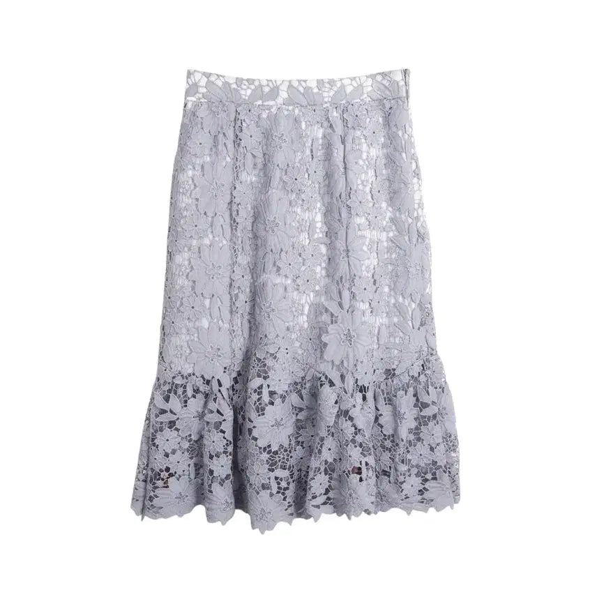 [BUNJANG] Hoonee Floral Lace Skirt Women's Size S / 여성S/ Hoonee 플로럴 레이스 스커트