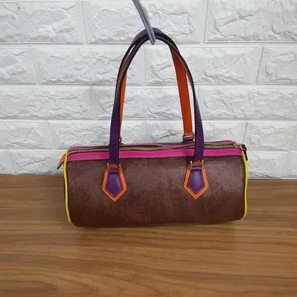 [BUNJANG] Etro Cylindrical Tote Bag Shoulder Bag / ETRO 에트로 원통형 토트백 겸 숄더백(정품)
