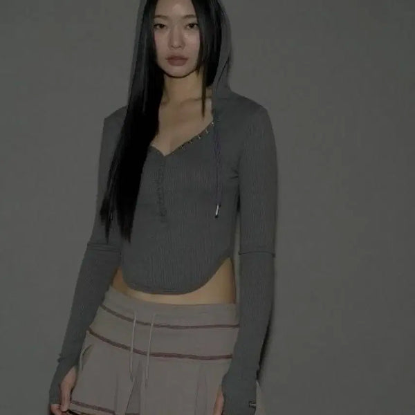 [BUNJANG] Please Follow Nancy Skirt Charcoal / [새상품] 플리즈노팔로우 낸시스커트