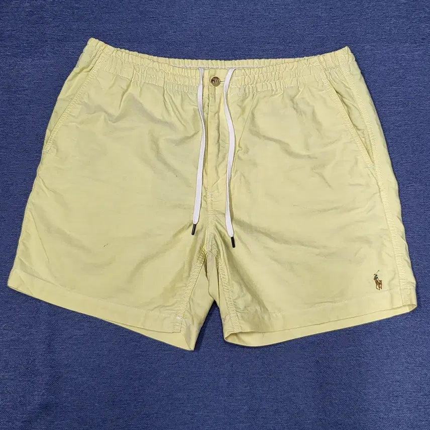 [BUNJANG] Polo Ralph Lauren Lemon Yellow String Shorts (L) / 폴로 랄프로렌 레몬옐로우 컬러 스트링 쇼츠(반바지) (L)