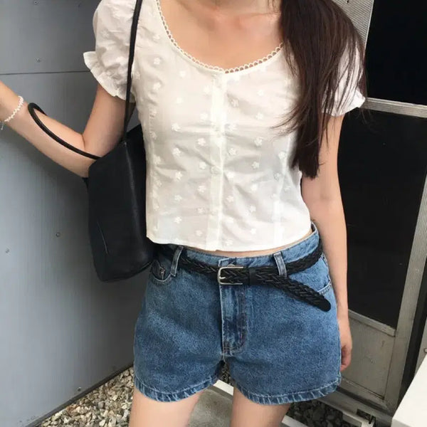 [BUNJANG] Peter and Wendy Marigold Lace Blouse / 피터앤웬디 메리골드 블라우스