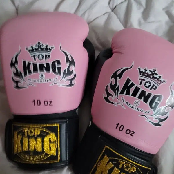 [BUNJANG] Top King Boxing Gloves 10oz Pink / 탑킹 복싱 글러브 10oz 핑크