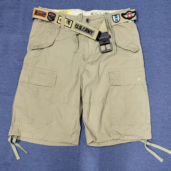[BUNJANG] Who.A.U Vintage Belt Cargo Shorts (32) / 후아유 빈티지 벨트 카고 쇼츠(반바지) (32)
