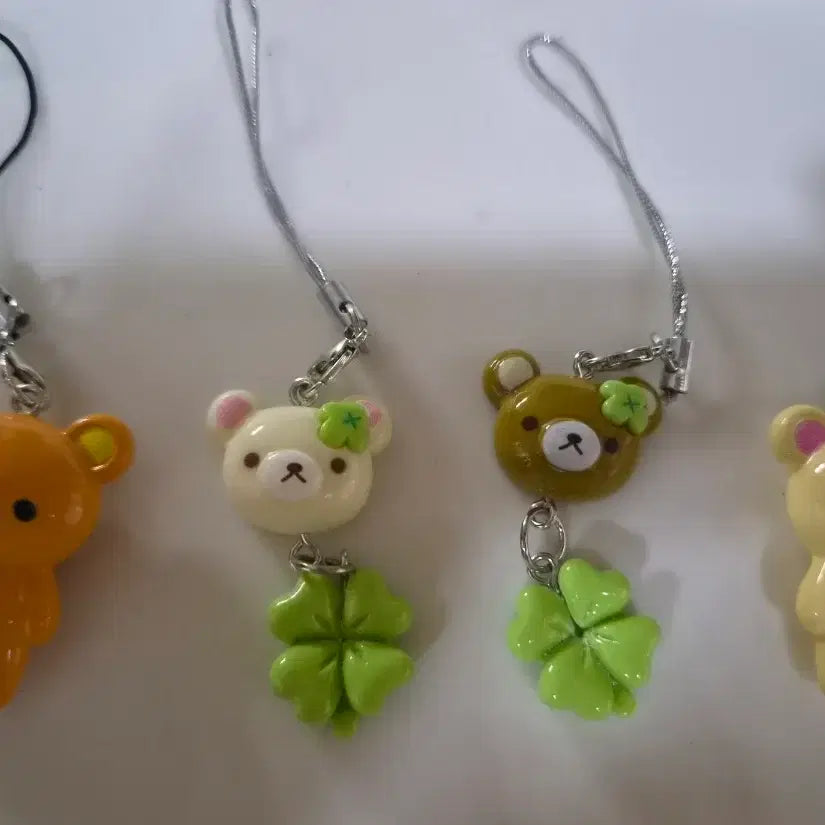 [BUNJANG] Rilakkuma 4-Piece Keychain Set / 리락쿠마 키링 4종 세트