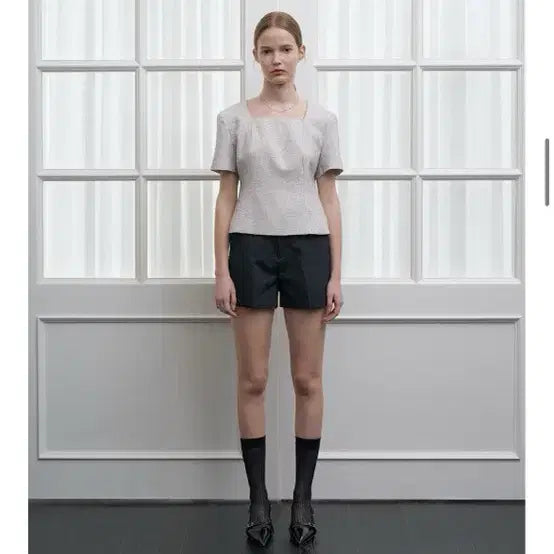 [BUNJANG] Angelo Bianco Nina Blouse Black / 안젤로비안코 Nina Blouse 블랙 (핏만 참고)