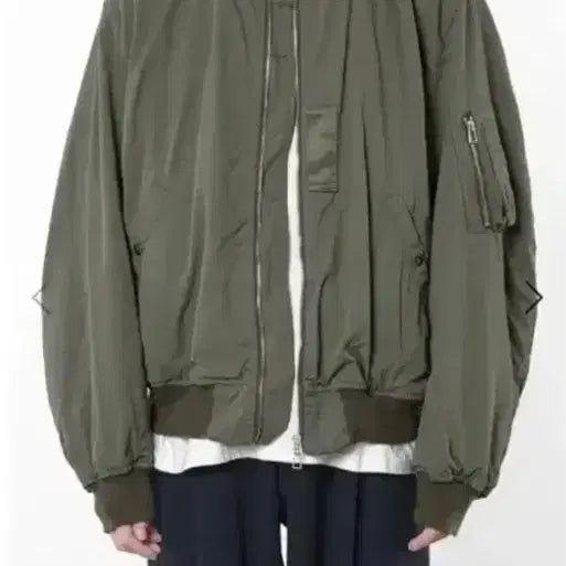 [BUNJANG] Years Ago Reversible MA-1 Flight Jacket Khaki/Navy / [2] 이얼즈어고 리버시블 플라이트 자켓 마원 카키/네이비