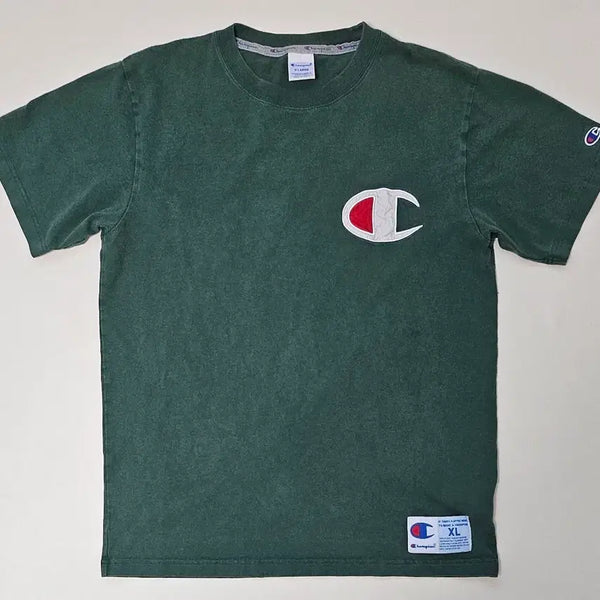 [BUNJANG] Champion Big Logo Green T-Shirt XL / 챔피온 빅로고 그린 반팔티 XL