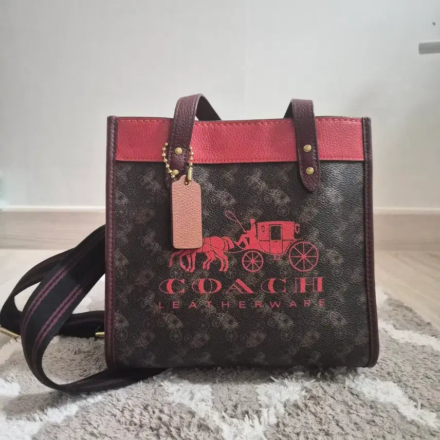 [BUNJANG] Coach Marce Tote Bag Shoulder Bag / 코치 말마차 패턴 토트백 숄더백
