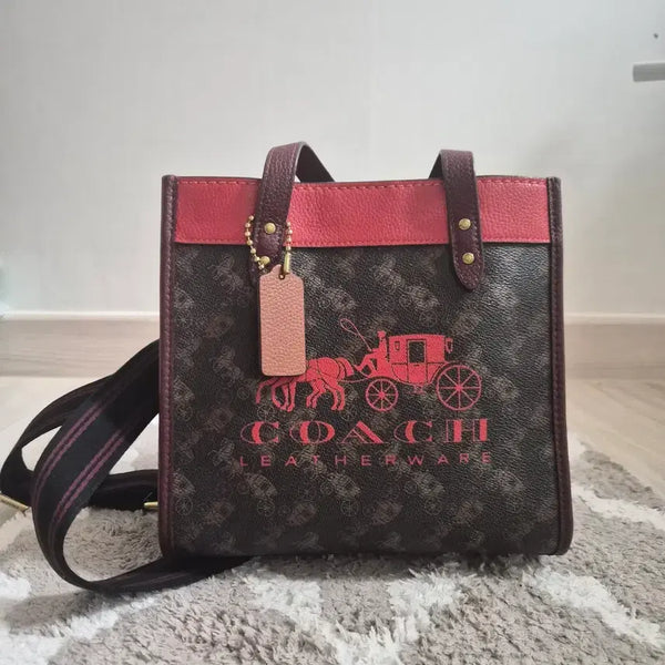 [BUNJANG] Coach Marce Tote Bag Shoulder Bag / 코치 말마차 패턴 토트백 숄더백