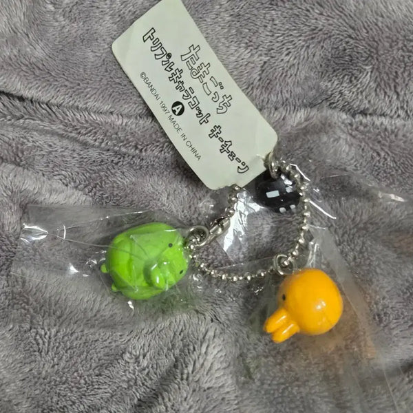 [BUNJANG] Tamagotchi 3-Tier Keychain (Classic) / 고전) 구치파치 주댕치 3단키링 다마고치