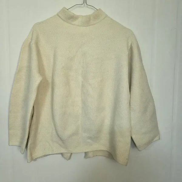 [BUNJANG] System Ivory Knit T-Shirt / 시스템  아이보리 니트 티셔츠  봉6