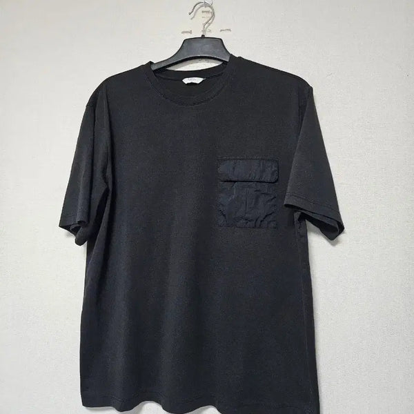 [BUNJANG] TOPTEN Black Pocket Short-Sleeve T-Shirt Size 115 / 탑텐 블랙 포켓 반팔티 115호