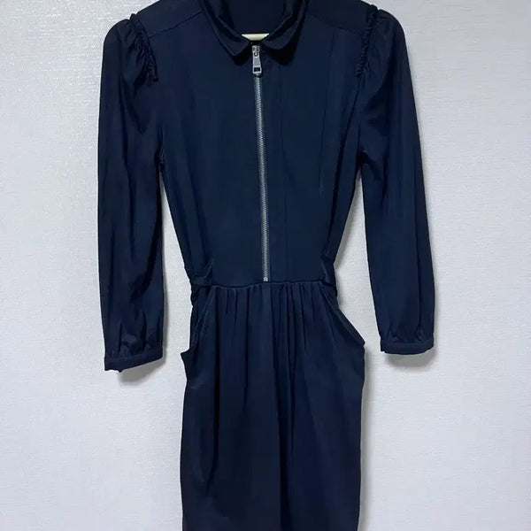[BUNJANG] Burberry Brit Black 7-Sleeve Shirtdress Size S / 버버리 브릿 블랙 7부 셔츠 원피스 S