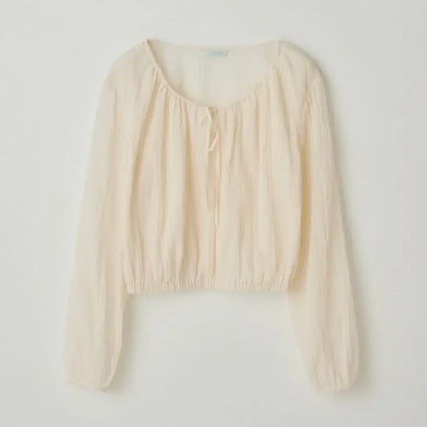 [BUNJANG] Thanat Banding Crop Blouse / 타낫 밴딩 크롭 블라우스
