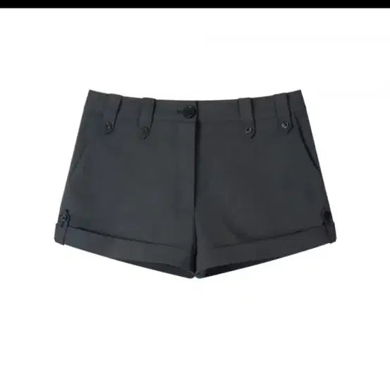 [BUNJANG] EarthjiGu Button Slacks Shorts Charcoal Size 1 / 어스지구 버튼 슬랙스 쇼츠 차콜 1사이즈