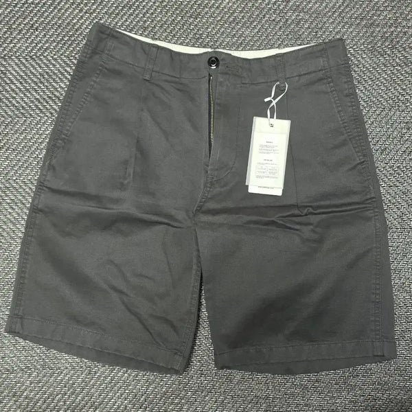 [BUNJANG] Union Blue DESK One-Pleat Chino Shorts Washed Charcoal / M 새상품) 유니온블루 DESK 원턱치노 쇼츠 워시드차콜