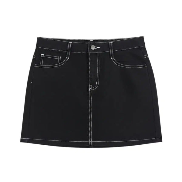 [BUNJANG] Alice Black Denim Skirt (Women's M) / 여성M/ Alice 흑청 데님스커트