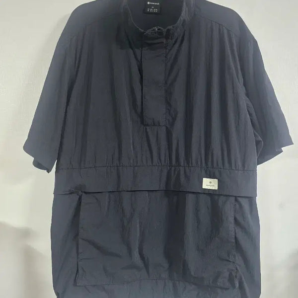 [BUNJANG] Snow Peak Short Sleeve Anorak Black Size 110 / 스노우피크 반팔 아노락  블랙 110