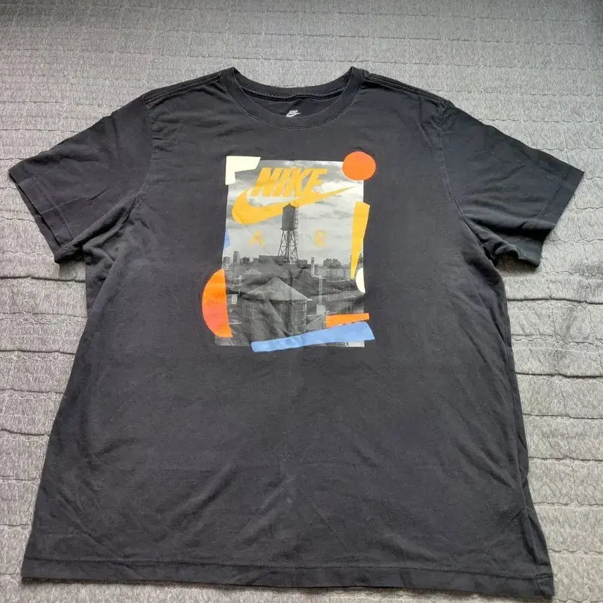 [BUNJANG] Nike Graphic Print Short Sleeve T-Shirt Black XXL / 나이키 반팔 티셔츠 블랙 그래픽 프린트