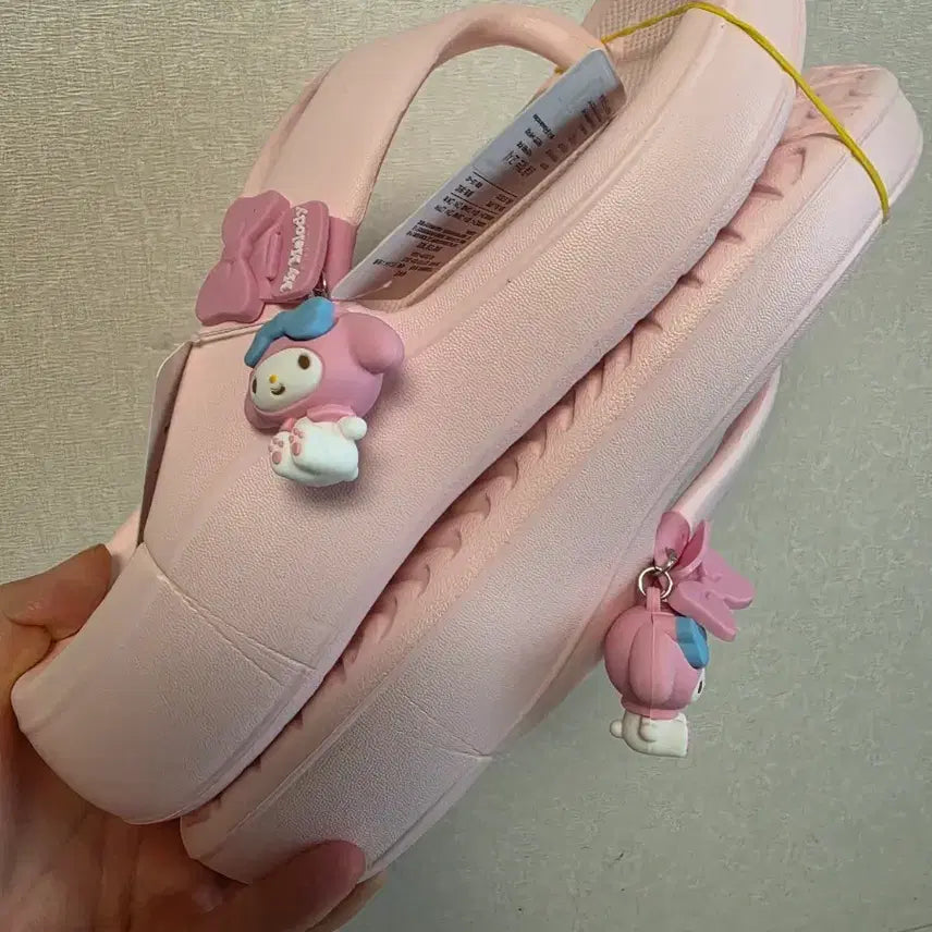 [BUNJANG] Sanrio My Melody Pink Flip-flops (Size 250) / 250 산리오 마이멜로디 쪼리 핑크