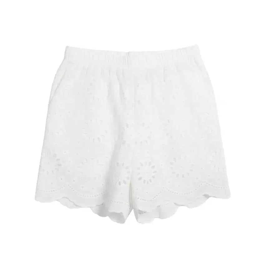 [BUNJANG] LIMI Women's Lace Banding Shorts WH / 여성F/ LIMI 레이스 밴딩 숏 팬츠WH